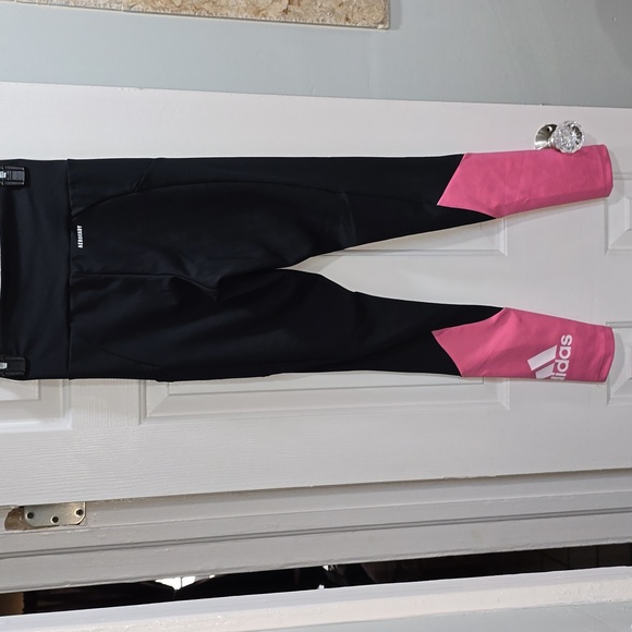 Black & Pink Adidas Leggings - Picture 8 of 10